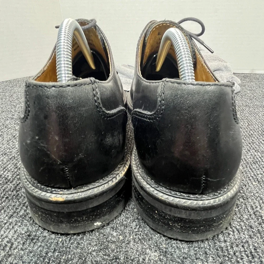 Kenneth Cole Oxford Made in Italy Dress Shoes Mens 12 Black Leather Derby Church